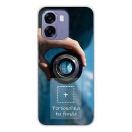 Personaliza tu Funda Silicona Gel Tpu Transparente con tu Fotografia para Oppo A6x / A6k Dibujo Personalizada