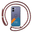 Personaliza tu Funda Colgante Transparente para Oppo A6x / A6k con Cordon Rosa / Dorado Dibujo Personalizada