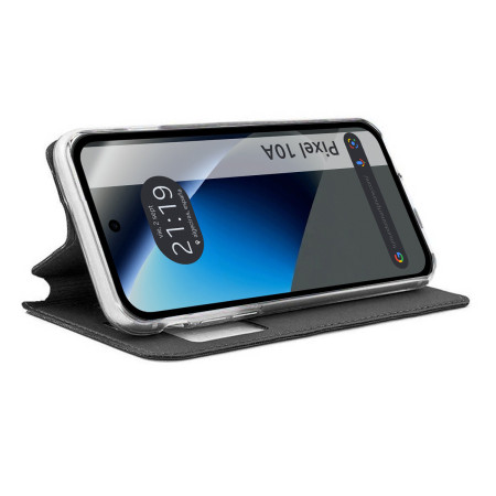 Funda Libro Soporte con Ventana para Google Pixel 10a 5G color Negra