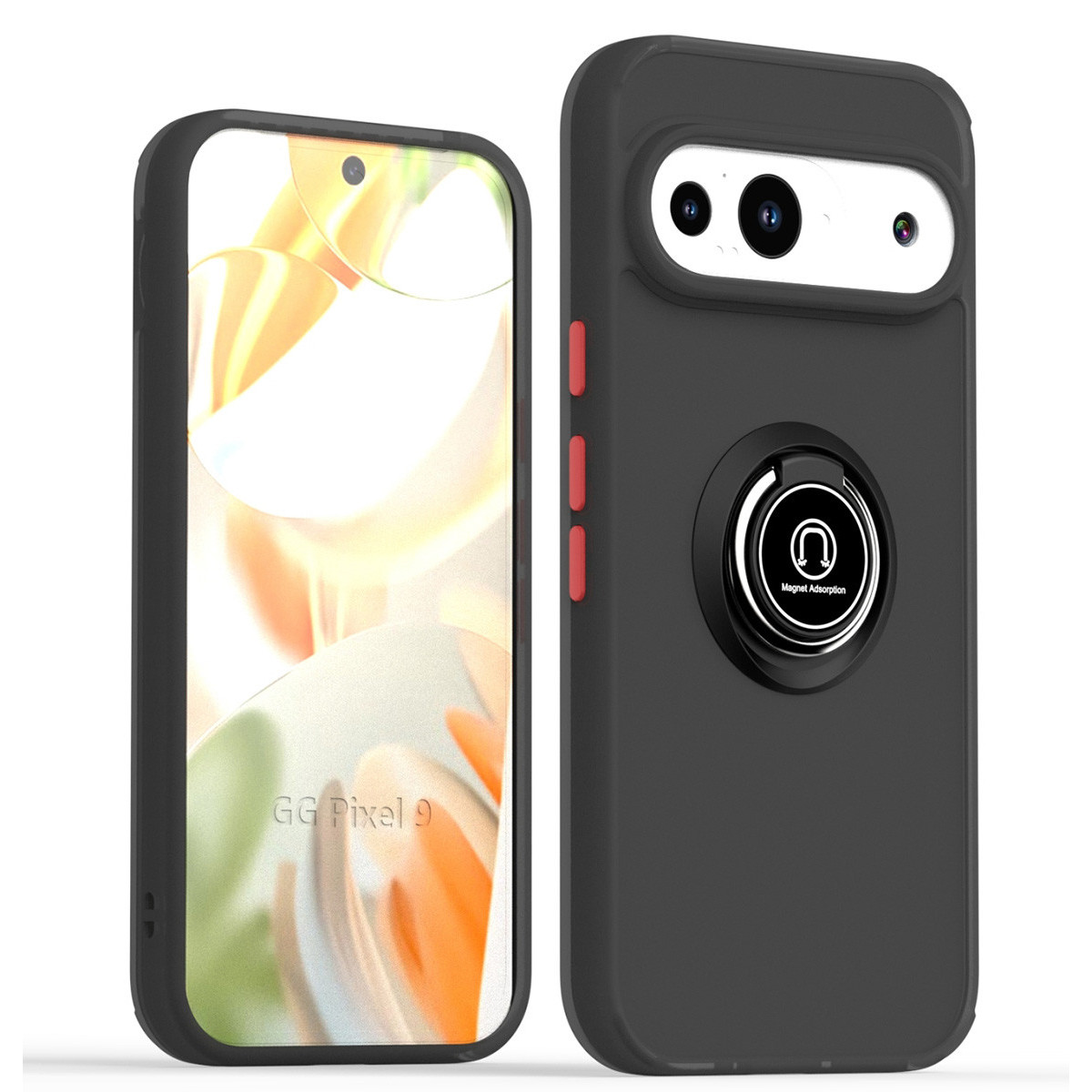 Funda Mate con Borde Negro y Anillo Giratorio...