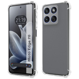 Funda Silicona Antigolpes Transparente para Motorola Edge...