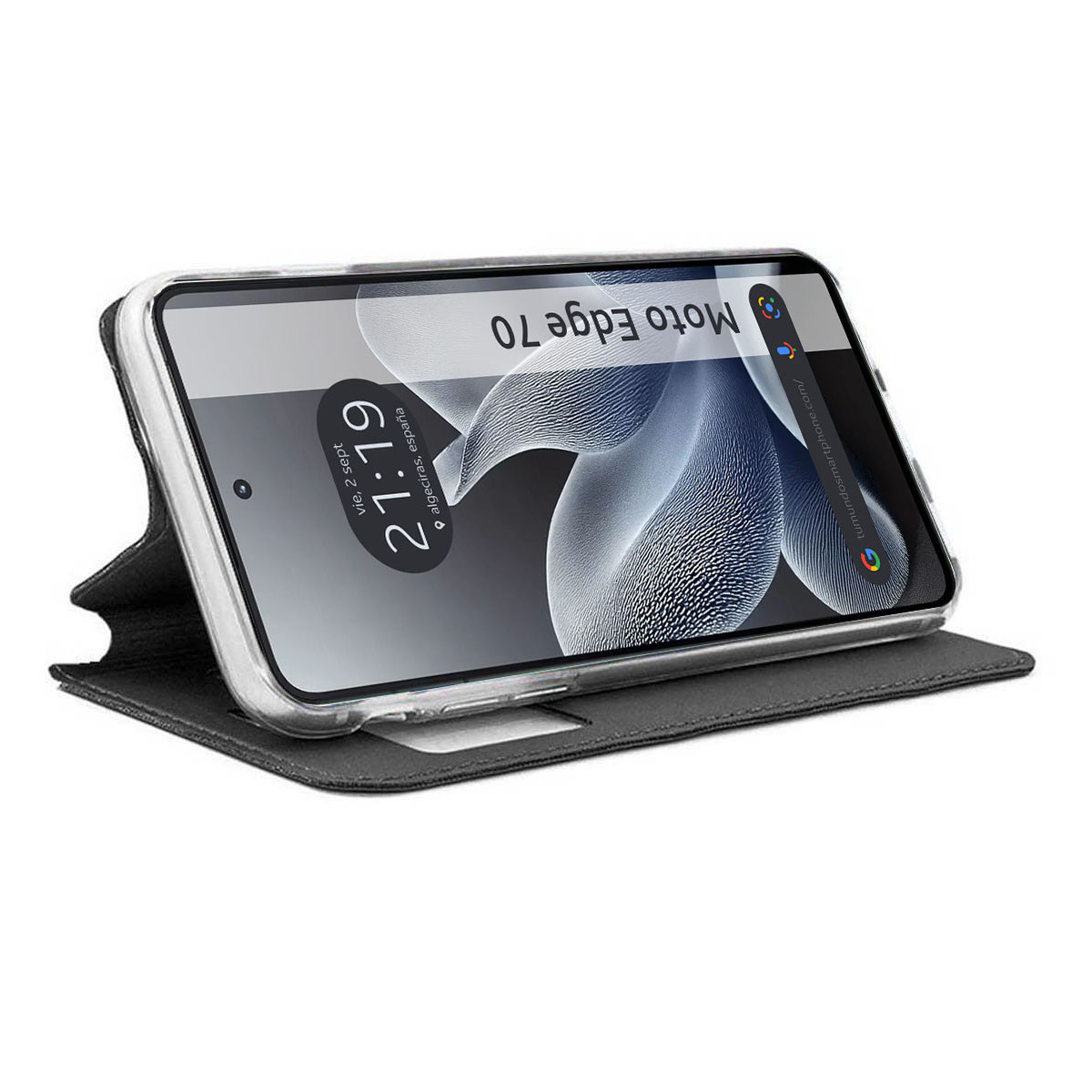 Funda Libro Soporte con Ventana para Motorola...