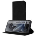 Funda Libro de Polipiel con tarjetero para Motorola Edge 70 5G color Negra