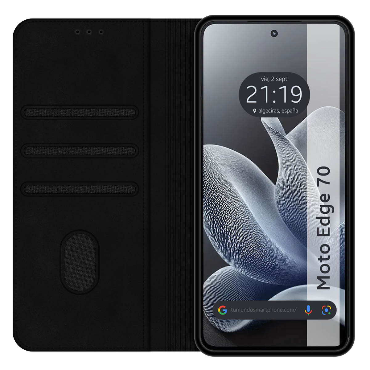 Funda Libro de Polipiel con tarjetero para...