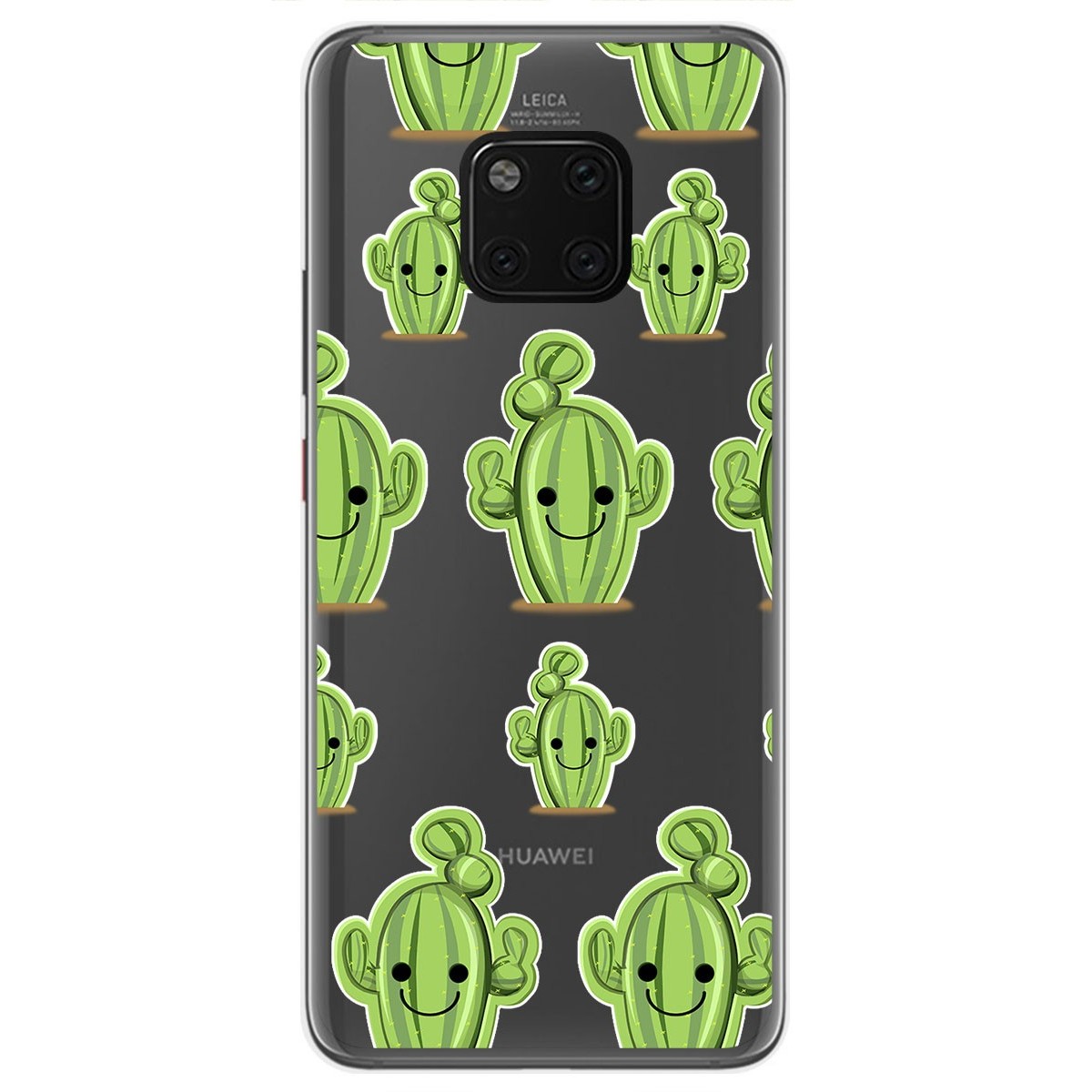 Funda Gel Transparente para Huawei Mate 20 Pro diseño Cactus Dibujos