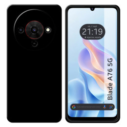 Funda Silicona Gel TPU Negra para Zte Blade A76 5G