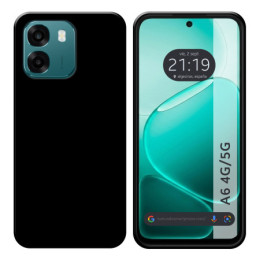 Funda Silicona Gel TPU Negra para Oppo A6 4G / 5G