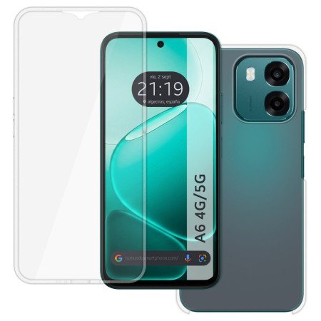 Funda Doble Transparente Pc + Tpu Full Body 360 para Oppo A6 4G / 5G