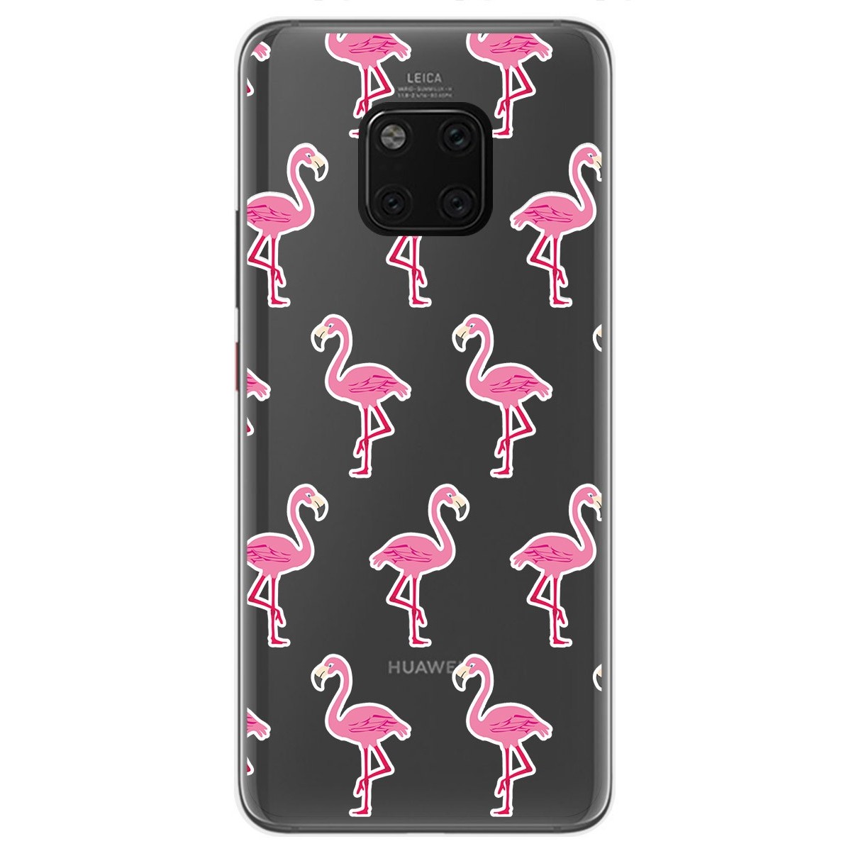 Funda Gel Transparente para Huawei Mate 20 Pro diseño Flamenco Dibujos