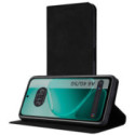 Funda Libro de Polipiel con tarjetero para Oppo A6 4G / 5G color Negra