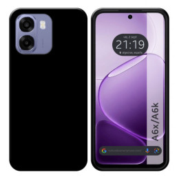Funda Silicona Gel TPU Negra para Oppo A6x / A6k