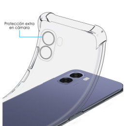 Funda Silicona Antigolpes Transparente para Oppo A6x / A6k 2