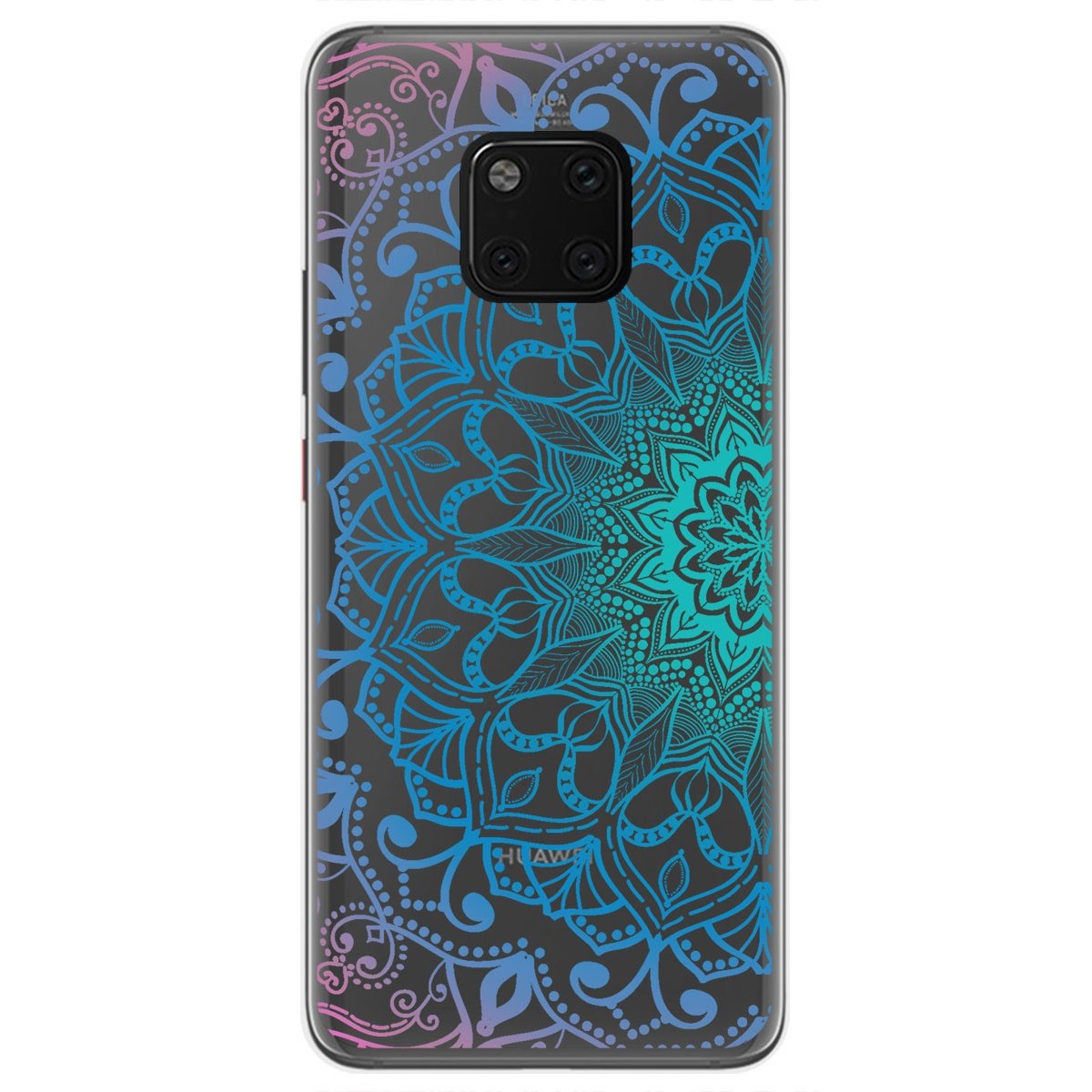 Funda Gel Transparente para Huawei Mate 20 Pro diseño Mandala Dibujos
