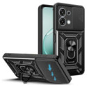 Funda Tough Armor con Anillo Giratorio Negra para Oppo A6x / A6k