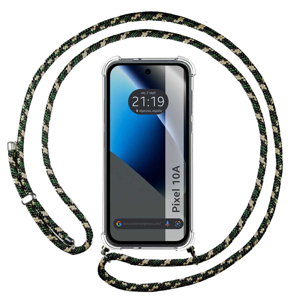 Funda Colgante Transparente para Google Pixel...