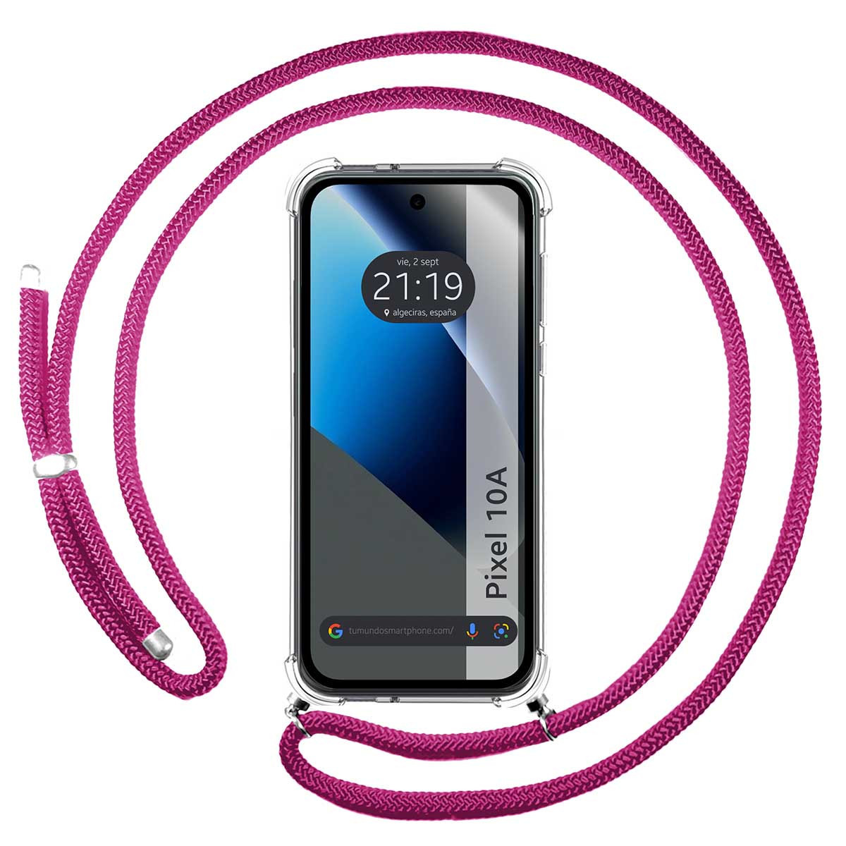 Funda Colgante Transparente para Google Pixel...