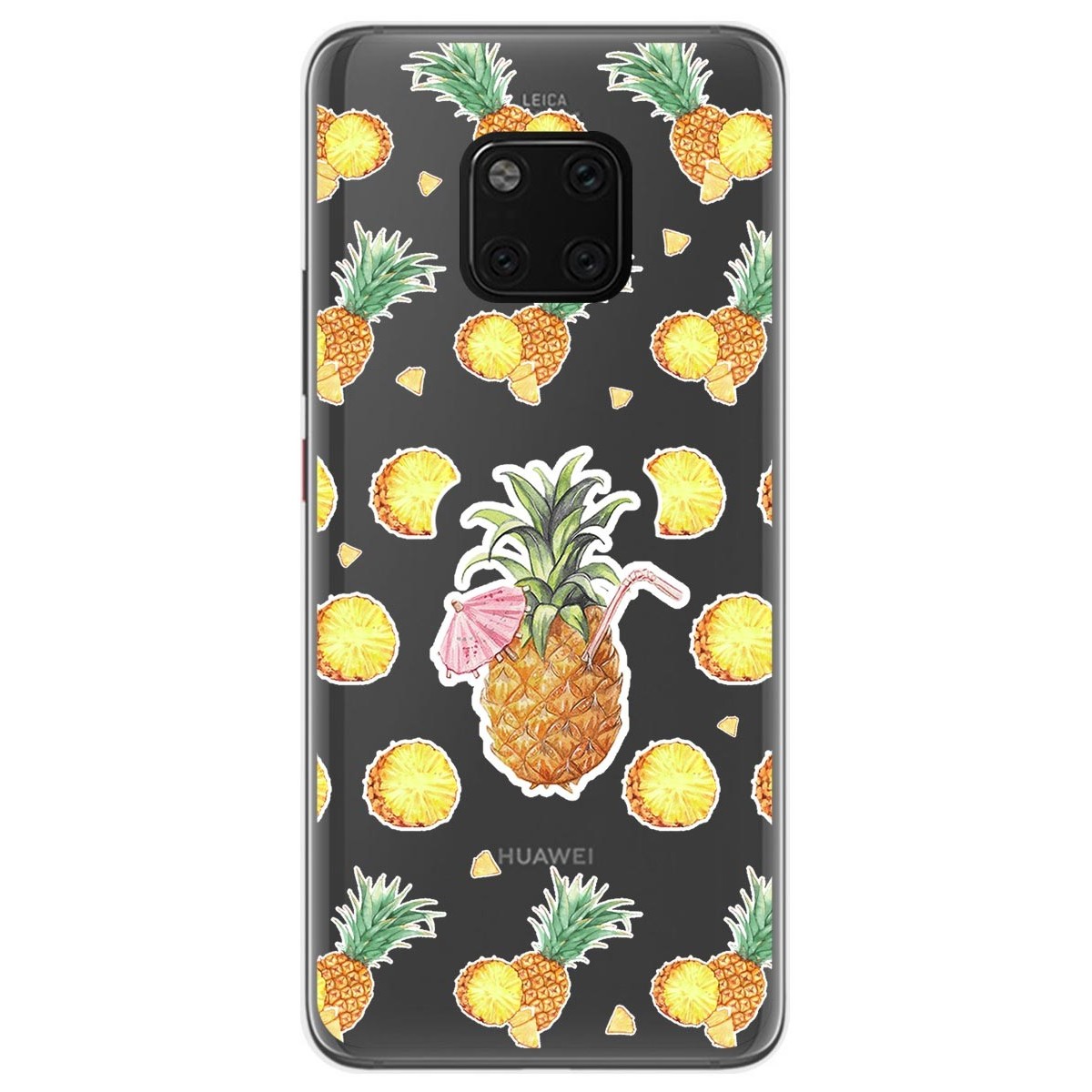 Funda Gel Transparente para Huawei Mate 20 Pro diseño Piña Dibujos