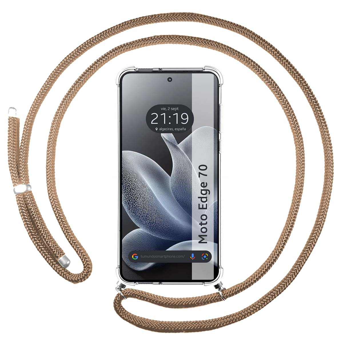 Funda Colgante Transparente para Motorola Edge...