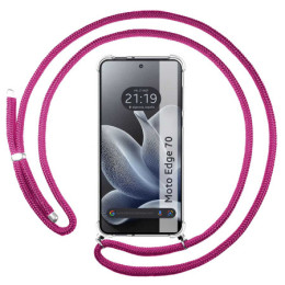 Funda Colgante Transparente para Motorola Edge 70 5G con...