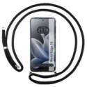 Funda Colgante Transparente para Motorola Edge 70 5G con Cordon Negro