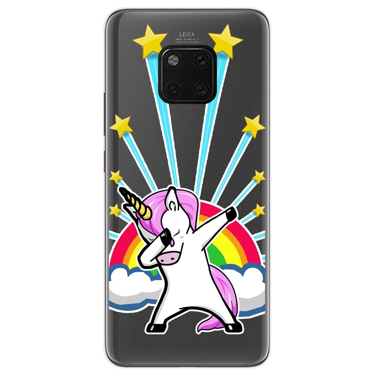 Funda Gel Transparente para Huawei Mate 20 Pro diseño Unicornio Dibujos