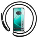 Funda Colgante Transparente para Oppo A6 4G / 5G con Cordon Negro