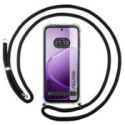 Funda Colgante Transparente para Oppo A6x / A6k con Cordon Negro