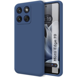 Funda Silicona Líquida Ultra Suave para Motorola Edge 70 5G color Azul