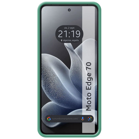 Funda Silicona Líquida Ultra Suave para Motorola Edge 70 5G color Verde