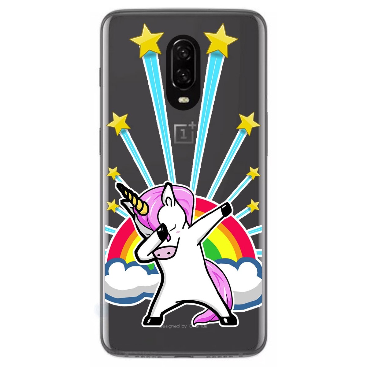 Funda Gel Transparente para Oneplus 6T diseño Unicornio Dibujos