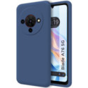 Funda Silicona Líquida Ultra Suave para Zte Blade A76 5G color Azul