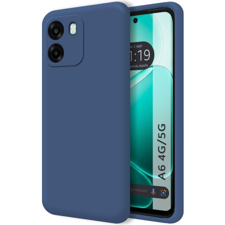 Funda Silicona Líquida Ultra Suave para Oppo A6 4G / 5G color Azul