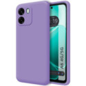 Funda Silicona Líquida Ultra Suave para Oppo A6 4G / 5G color Morada