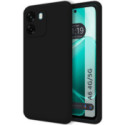 Funda Silicona Líquida Ultra Suave para Oppo A6 4G / 5G color Negra