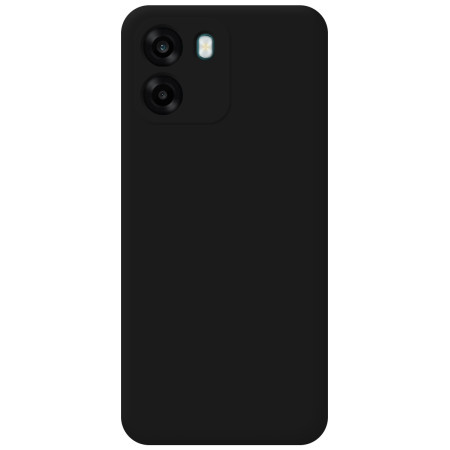 Funda Silicona Líquida Ultra Suave para Oppo A6 4G / 5G color Negra
