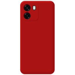 Funda Silicona Líquida Ultra Suave para Oppo A6 4G / 5G color Roja 2