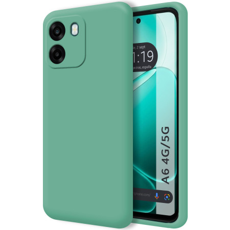 Funda Silicona Líquida Ultra Suave para Oppo A6 4G / 5G color Verde