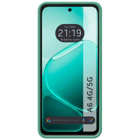 Funda Silicona Líquida Ultra Suave para Oppo A6 4G / 5G color Verde