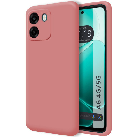 Funda Silicona Líquida Ultra Suave para Oppo A6 4G / 5G color Rosa