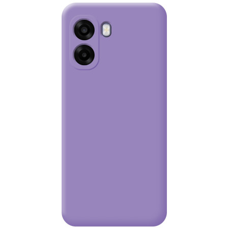 Funda Silicona Líquida Ultra Suave para Oppo A6x / A6k color Morada