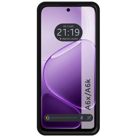 Funda Silicona Líquida Ultra Suave para Oppo A6x / A6k color Negra