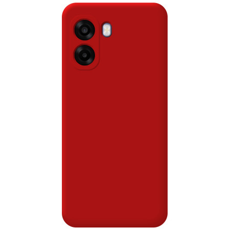 Funda Silicona Líquida Ultra Suave para Oppo A6x / A6k color Roja