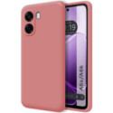 Funda Silicona Líquida Ultra Suave para Oppo A6x / A6k color Rosa