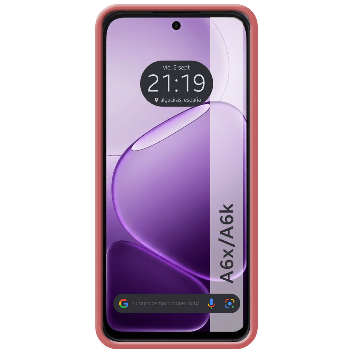 Funda Silicona Líquida Ultra Suave para Oppo A6x / A6k color Rosa