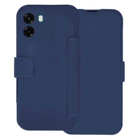Funda Silicona Suave con Tapa para Oppo A6x / A6k color Azul