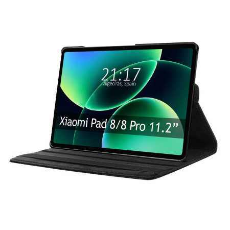 Funda Giratoria 360 para Xiaomi Pad 8 / 8 Pro color Negra