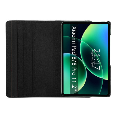 Funda Giratoria 360 para Xiaomi Pad 8 / 8 Pro color Negra