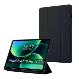 Funda con tapa Smart para Xiaomi Pad 8 / 8 Pro color Negra