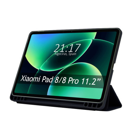 Funda con tapa Smart para Xiaomi Pad 8 / 8 Pro color Negra