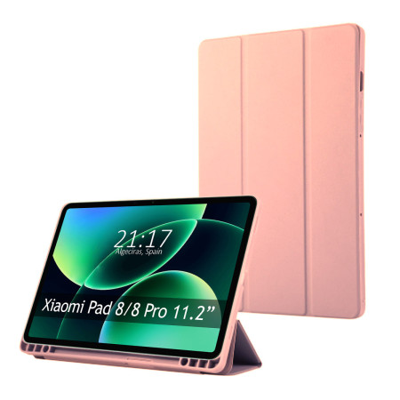Funda con tapa Smart para Xiaomi Pad 8 / 8 Pro color Rosa